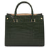 Croque - Croc print leather handbag